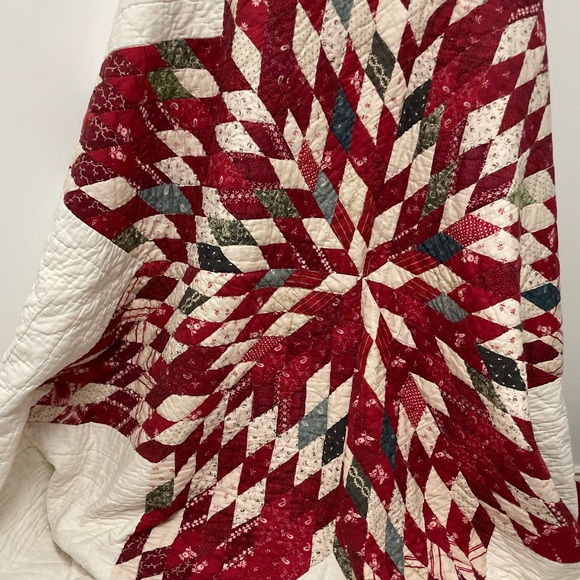 Pottery Barn Noelle Star Handcrafted Applique Quilt King with shams - Picture 12 of 15